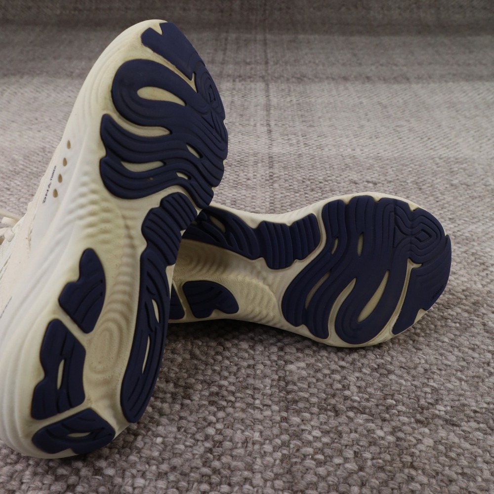 Brooks Glycerin 22 Cream White Navy Running Shoes 1204341B418 Womens 8 - Picture 2 of 8